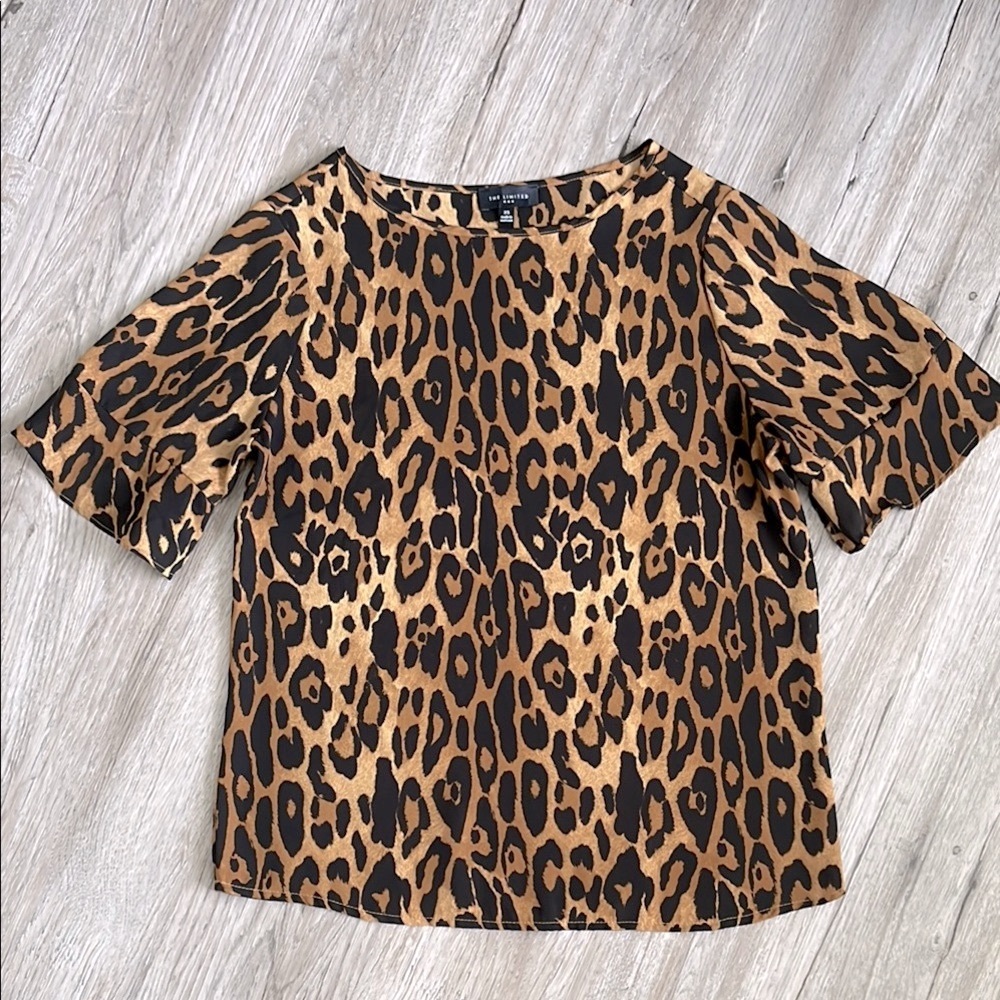The Limited Brown Leopard Print Blouse